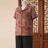 Roupas de Verão para Mulheres de Meia-Idade e Idosas 2026 Novo Estilo Conjunto de Camisa com Gola para Avós, Conjunto de Duas Peças Cardigan para Mãe, Roupas Finas