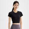 Primavera 2026 Nuevo Ropa de Yoga para Mujer Ajustada de Manga Corta Transpirable para Fitness Running Ropa Deportiva Corta para Fitness Top