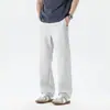 Calças Casuais Masculinas 2026 Verão Nova Moda Estilo Coreano Caimento Solto Tendência Americana Calças de Perna Larga Reta para Jovens Homens