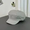 Boina Retro Delgada Transpirable de Verano para Mujer, Estilo Coreano Dulce y Elegante, Hace que la Cara Parezca Más Pequeña, Sombrero Octogonal Versátil