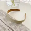 Aro de Cabelo Xadrez Colorido de Cor Pura Estilo Coreano Celebridade da Internet Retrô Aro de Cabelo Floral Colorido Acessórios de Cabelo Estilo Carson Headwear para Passeio