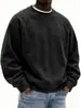Plataforma de Moda Independente Transfronteiriça 2025 Moletom Casual de Veludo Cotelê com Gola Redonda para Primavera e Outono Moda Masculina