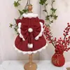 Ropa para Perros, Ropa de Otoño e Invierno, Vestido de Princesa para Gato, Vestido de Invierno Lolita, Forrado de Felpa para Perros Pequeños