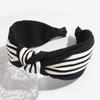 Venda Quente Transfronteiriça Moda Estilo Francês Elegante Retro De Abas Largas Listrado Nó Headband Saída Casual All-match Headband Acessórios Para o Cabelo