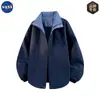 Chaquetas de Marca Nasaover de Alta Calidad con Cuello Alto para Hombres y Mujeres, Marca de Tendencia para Primavera y Otoño, Chaquetas Versátiles a Prueba de Viento para Hombres