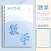 Cuaderno de Plástico con Cubierta Específica por Materia/Espiral B5 para Todas las Materias en Secundaria, Preparatoria y Universidad: Política, Historia, Inglés, Química