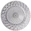 Plato de cristal estilo europeo para hotel, vajilla de banquete, sala de muestras, hogar, baño dorado, base de pavo real, fabricantes, venta al por mayor