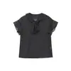 Moda Femenina Nueva Primavera 2026 Transfronteriza Aliexpress Camisa de Lunares con Lazo y Lazos 4437008