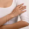 Nuevo Pulsera de Dedo de Cadena de Cuentas de Cobre Estilo Bohemio Transfronterizo Lujo Ligero Gama Alta Personalizada para Mujer Simple y Versátil con Circonita