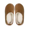 Pantuflas de Algodón con Cordones Cruzados y Forro Polar Añadido, Zapatos de Algodón Gruesos y Cálidos, Nuevo Estilo Otoño e Invierno, Comercio Exterior, Zapatos Casuales de Suela Gruesa para Mujer, Pantuflas de Algodón