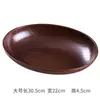 Cuencos y Platos Ovalados con Textura de Madera, Platos para Frutas, Platos para Dulces, Ventas Directas de Fábrica, Estilos Multifuncionales de Doble Propósito para Frutas y Verduras