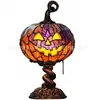 Liamobondopolis Abóbora de Resina Colorida Tiffany Lâmpada Decoração Vintage de Halloween Aquecedor com Zíper