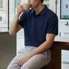 Camisa Polo Masculina Dengjie Estilo Old Money Gola Seagull Manga Curta T2026 Nova Verão Top Simples