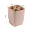 Porta bolígrafos con logo de lote pequeño Organizador de papelería Caja de almacenamiento para escritorio del hogar Caja de almacenamiento para brochas de maquillaje