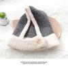 Marca da moda sul-coreana chapéu ins inverno lenço estilo coreano lenço chapéu de lã integrado rosto pequeno que combina com tudo chapéu de tricô calças femininas