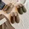 Chinelos Birkenstock Genuínos de Couro com Solado Grosso Outono Minimalistas Mule Chinelos Pessoa Preguiçosa Slip-on Bico Redondo Camurça Versátil Casual Meio-Chinelos