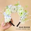 Materiais para Tiara de Flores DIY para o Dia das Mães, Acessórios de Cabelo com Flores de Seda, Acessórios de Cabeça para Pais e Filhos para o Jardim de Infância, Presentes para Team Building