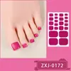 Fábrica Zhengxiang Personalizado Color Puro Simple Transfronterizo DIY Pegatinas para Uñas de los Pies Oem Impermeables Blanqueadoras Pegatinas para Manicura de Uñas de los Pies