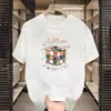 Camiseta Estampada Cubo Mágico Manga Curta para Homens, Estilo Japonês de Verão Simples Tendência Manga Meia-Manga Solta Gola Redonda Tamanho Grande Camiseta Wish