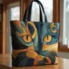 Nuevo producto transfronterizo TEMU Amazon bolso de mano de moda para mujer con estampado bolso de hombro tela Oxford 600D-2