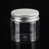 Frasco transparente para aperitivos, nueces, nueces secas, mascarilla de té perfumada, botella transparente con tapa de aluminio, venta al por mayor de fábrica