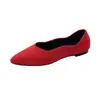 E-commerce Transfronteiriço Tamanho Plus Outono 2026 Novo Estilo Todas as Estações Veludo Solado Plano Estilo Coreano Sapatos Femininos Solado Plano Bico Baixo Mocassins Femininos