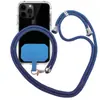 Cordón para teléfono móvil cruzado con parte trasera ajustable de poliéster Cordón para teléfono móvil Cordón fijo para tarjetas Cordón para teléfono móvil cruzado