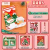Conjunto de Papelaria de Natal Meias de Natal Desenho Animado Sacola Surpresa de Papelaria Presente de Recompensa para a Turma Lembrança Presente de Natal para Aluno