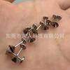 Aleación de titanio G23 dientes internos soporte de rosca para piercing de labio cabeza de clavo cono puntiagudo soporte vacío embudo para piercing de labio broca en forma de copa base puntiaguda accesorios