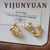 Nuevos Pendientes de Nudo Retorcido, Sencillos, Versátiles y de Moda, con un Toque de Lujo Ligero y de Alta Gama, Pendientes de Botón de Plata 925 Transfronterizos Europeos y Americanos para Mujer