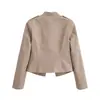 Moda Femenina AliExpress Transfronterizo Primavera 2026 Blazer Corto de Botones Moderno 4840740
