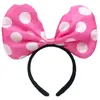 Explosiones lazo de lunares pequeños diadema de Minnie tocado de Blancanieves diadema para actuación infantil accesorios venta directa de fábrica
