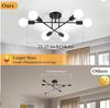 Lámpara de techo de estilo nórdico para sala de estar, comedor moderno y sencillo, lámpara de techo de hierro con diseño creativo y personalizado, lámparas de dormitorio de estilo industrial.