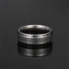 Anillo Popular de Acero Inoxidable de Comercio Exterior con Runa Celta, Anillo Grabado, Joyería Vikinga de Moda, Giro de Escritura Negra por Corrosión