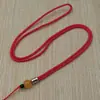 Corda para Pingente de Jade de Pescoço Ajustável Seda Dourada Nó de Seda Contas de Ágata Vermelha Cordão Tecido à Mão DIY Atacado