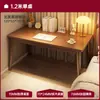Mesa Integrada com Estante para Uso Doméstico, Mesa de Escrita para Estudante, Mesa de Escritório Retangular Simples para Quarto de Casa Alugada
