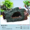 Casa Refugio Cangrejo Ermitaño Bosque Coral Concha de Coco Tronco de Árbol Agujero Reptil Caja para Mascotas Trepadoras Adornos de Paisajismo Casa Piña Objeto para Trepar