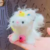 Lindo Perro de Peluche de Dibujos Animados Llavero Muñeco Colgante Creativo Alivio del Estrés Retorcer Adorno de Llavero para Mochila Regalo