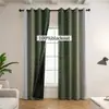 Cortinas blackout com revestimento, padrão floral, design perfurado, dropshipping transfronteiriço e serviços de etiquetagem, best-sellers da Amazon SHEIN