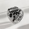 Anillo de calavera de escorpión de comercio electrónico transfronterizo Anillo de calavera estilo punk de acero inoxidable 316L