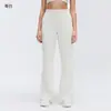 Nuevos Pantalones de Yoga Transpirables de Modal para Mujer, Cintura Alta, Adelgazantes, Alargan las Piernas, Pantalones Versátiles Casuales de Ligero Acampanado D26009