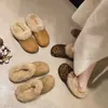 Pantuflas peludas Birkenstock para mujer, estilo coreano, nuevo modelo otoño e invierno 2026, sin cordones, forradas de felpa, cálidas, de punta cerrada, tipo mule