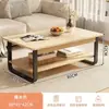 Mesa de centro casa de alquiler departamento pequeño mesa pequeña sala de estar nórdica hogar moderno simple estilo crema dormitorio mesa auxiliar simple