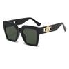 Gafas de sol de fiesta de moda con montura generosa estilo 2024, gafas de sol de lujo ligeras europeas y americanas de alta gama para hombres y mujeres