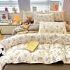 Juego de Tres Piezas para Dormitorio de Estudiante Individual, Funda de Edredón de Una Pieza Cepillada, Ropa de Cama de Dibujos Animados, Juego de Cuatro Piezas, Funda de Edredón, Invierno