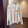 Atmósfera Festiva, Diseño Elegante, Suéter Navideño de Punto Grueso para Mujer, Nueva Colección de Punto Otoño e Invierno S1225D
