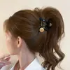 Pinza para el Cabello Dorada con Forma de Estrella para Mujer 2025 Nuevo Modelo Pinza de Pelo de Gama Alta para Cola de Caballo Alta y Peinados Recogidos Pinza de Tiburón Accesorio para el Cabello