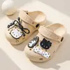 Zuecos de verano para niñas, sandalias de dibujos animados antideslizantes para interiores para niños, niños pequeños y bebés, aptas para usar en la playa al aire libre