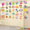 Decoraciones del Día del Niño cuelgan cadena jardín de infantes escuela primaria salón de clases clase 61 escena de actividad diseño colgante de cortina