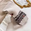 Bufanda de Punto de Felpa Suave y Cera Estilo Coreano Estilo Ins de Doble Cara para Mujer Cálida de Invierno Bufanda de Lana para Estudiante